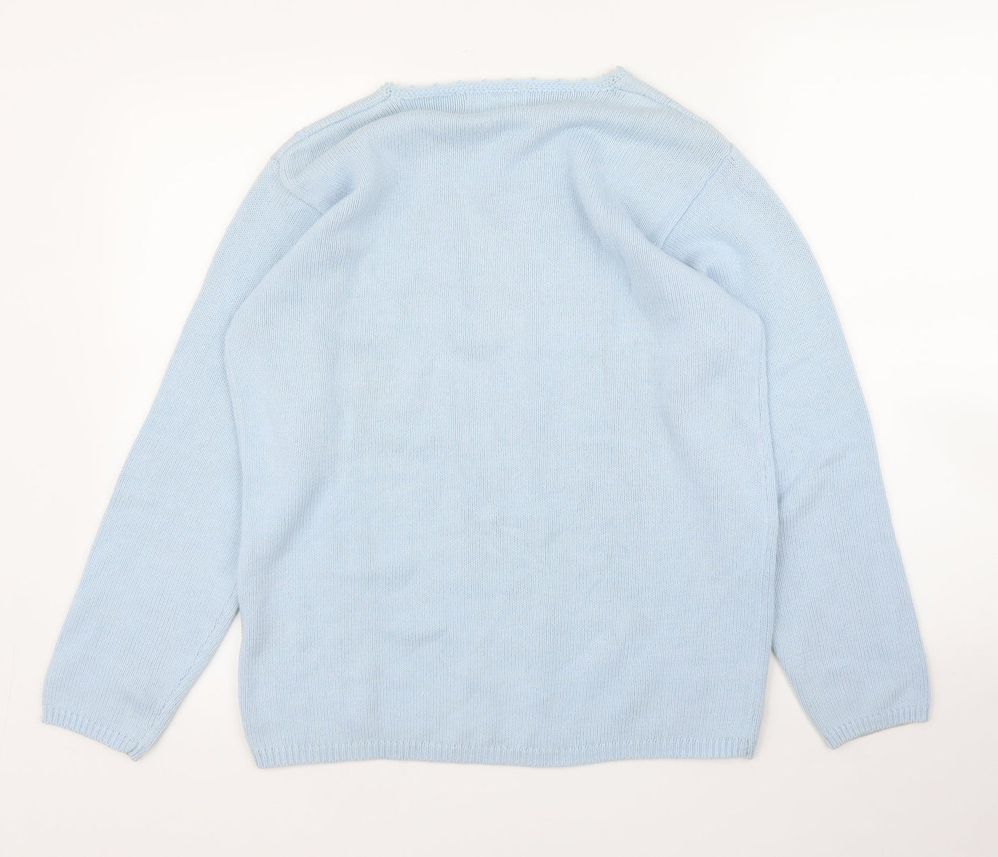 Womens UK Size S Jumper Blue Pullover Jumper