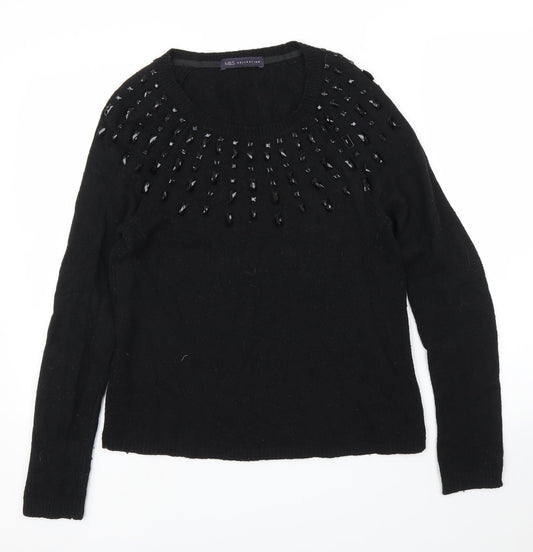 Womens UK Size 8 M&S Black Pullover Jumper