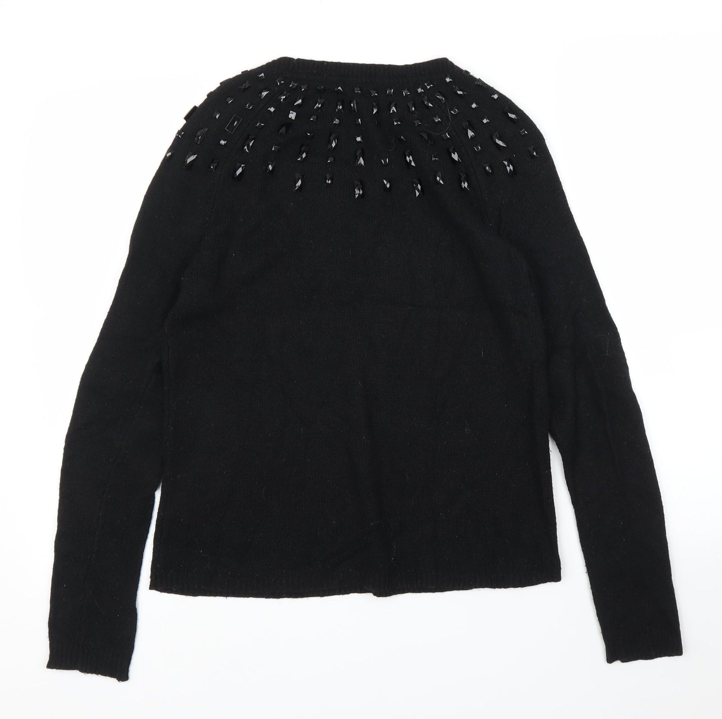 Womens UK Size 8 M&S Black Pullover Jumper