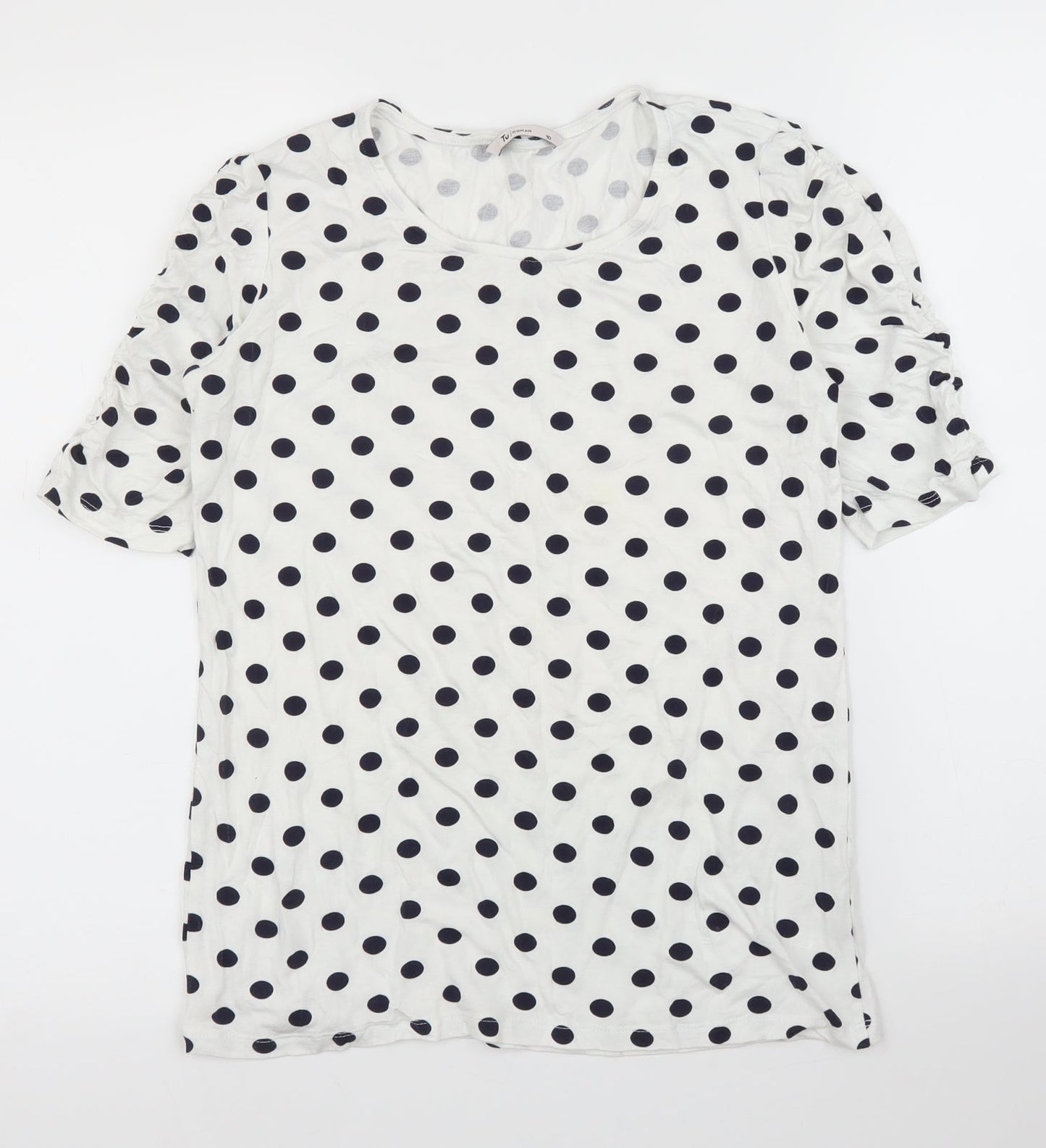 Womens UK Size 10 TU White Basic Blouse
