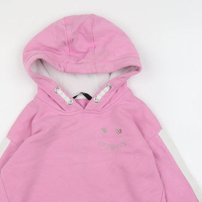 George Girls Pink   Pullover Hoodie Size 7 Years