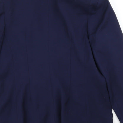 Very Womens Blue Floral  Jacket Blazer Size 14