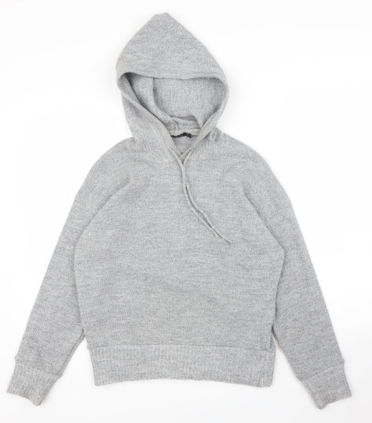 Boohoo Womens Grey   Pullover Hoodie Size S