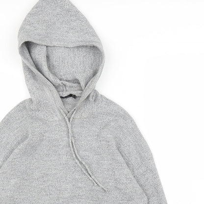 Boohoo Womens Grey   Pullover Hoodie Size S