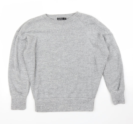 Boohoo Womens Grey   Pullover Jumper Size S