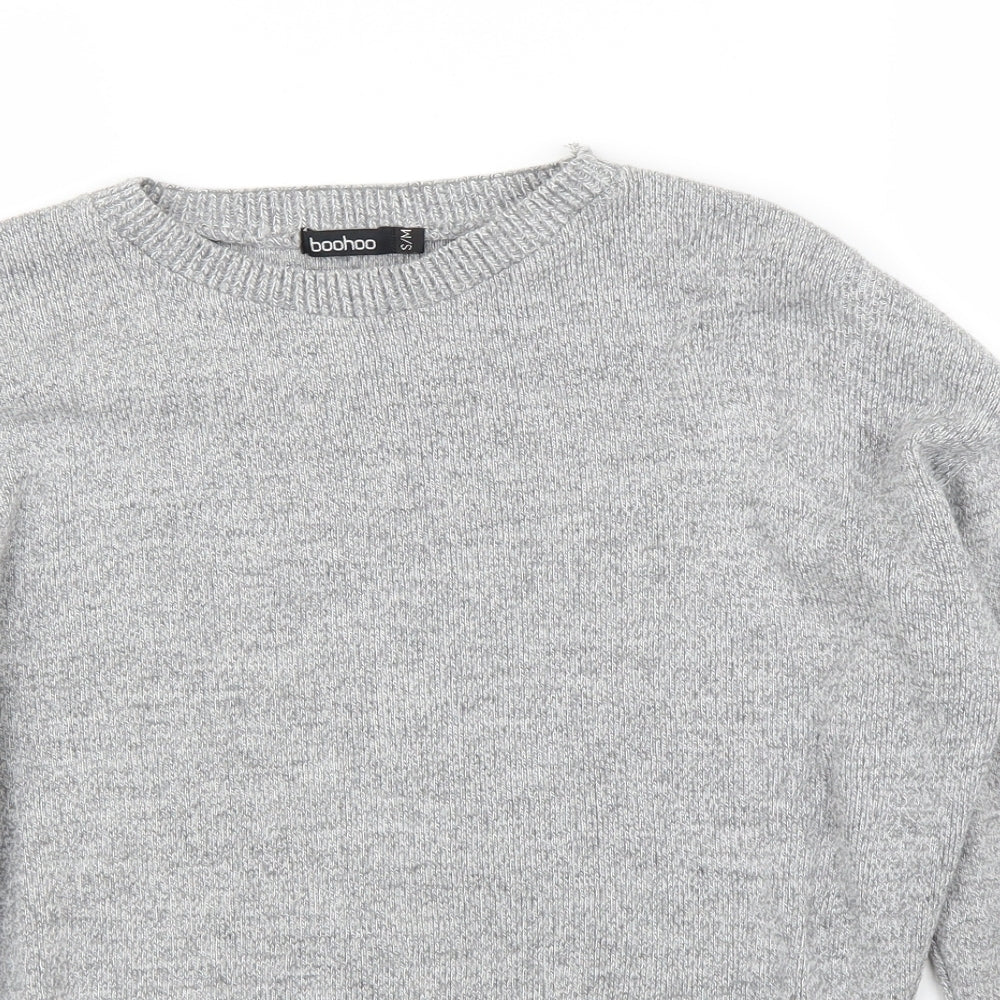 Boohoo Womens Grey   Pullover Jumper Size S