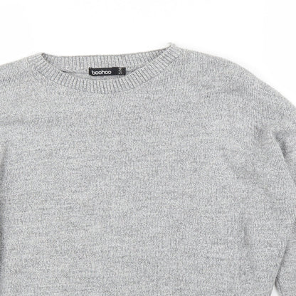 Boohoo Womens Grey   Pullover Jumper Size S