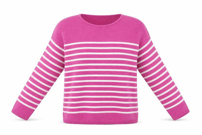 Womens UK Size S ISLE Pink Pullover Jumper