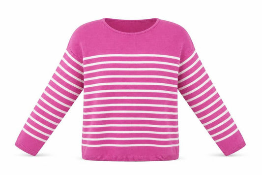 Womens UK Size S ISLE Pink Pullover Jumper