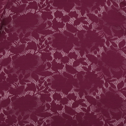 George  Womens Purple Floral  Pullover Jumper Size 14