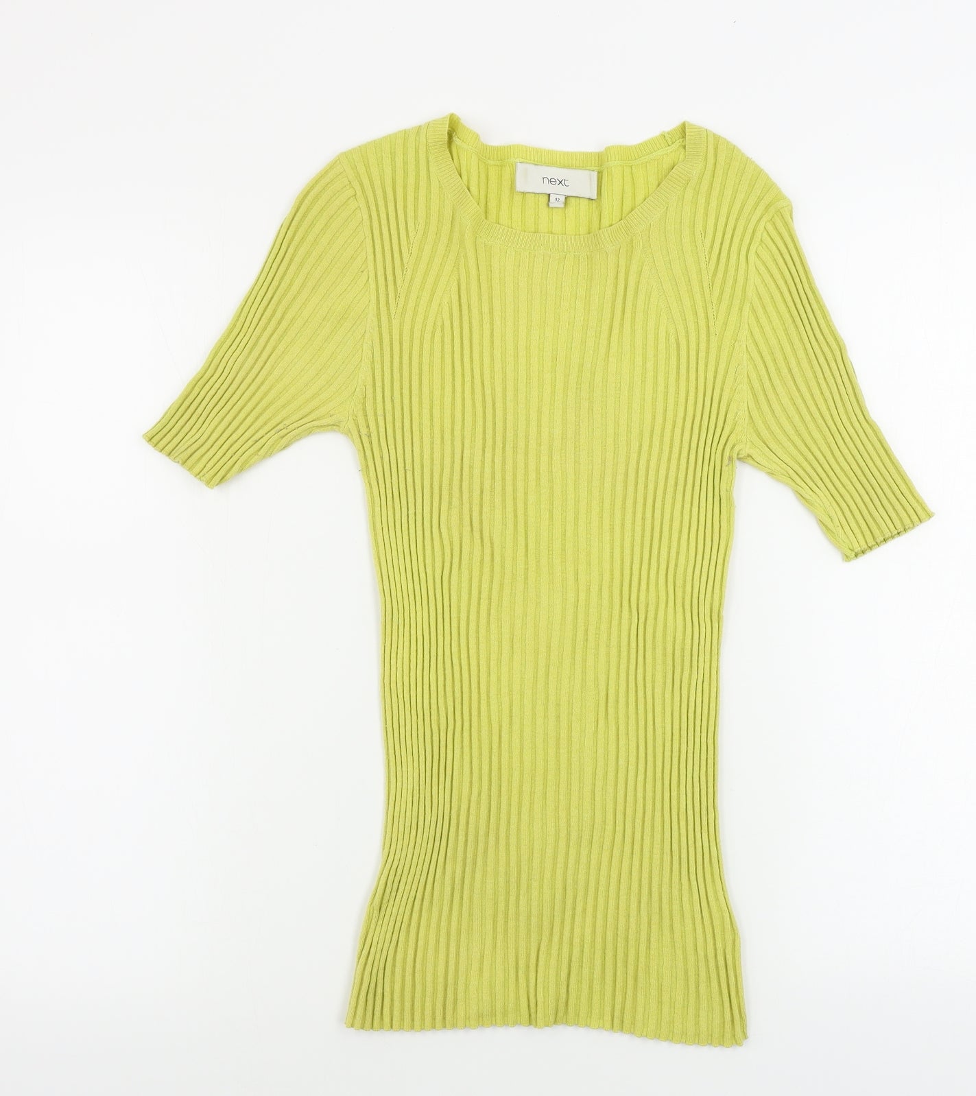Womens UK Size 12 NEXT Green Basic T-Shirt