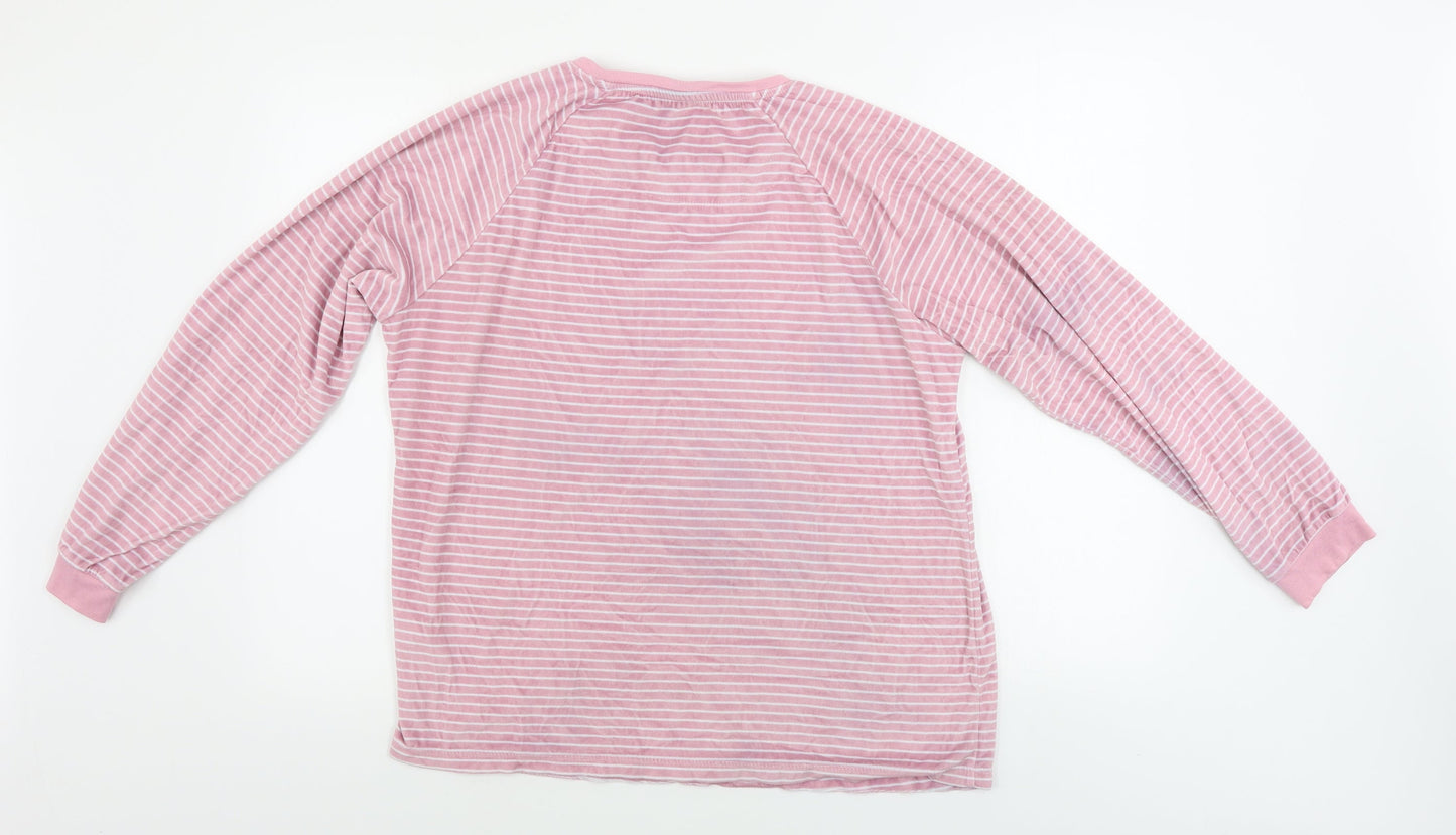 Primark  Womens Pink Striped  Pullover Jumper Size M