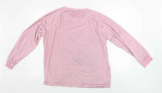 Primark  Womens Pink Striped  Pullover Jumper Size M