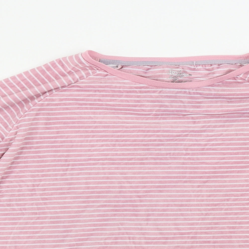 Primark  Womens Pink Striped  Pullover Jumper Size M
