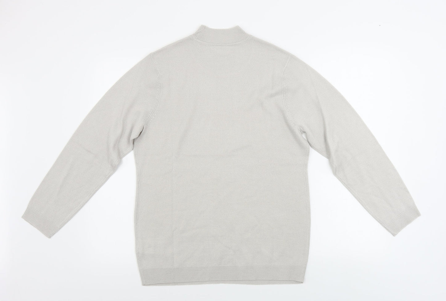 Womens UK Size 14 Preworn Grey Pullover Jumper
