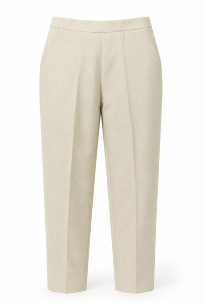 Womens UK Size 10 Preworn Regular Fit  Beige Trousers
