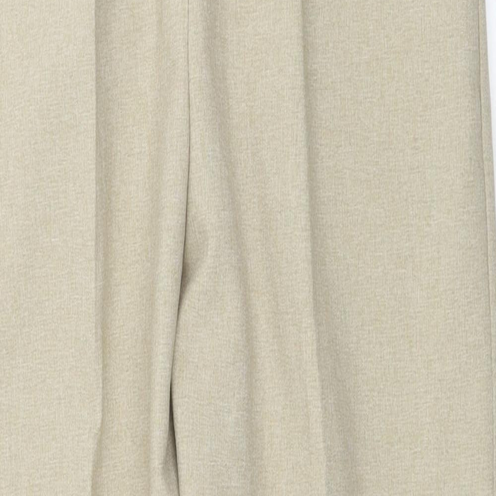 Womens UK Size 10 Preworn Regular Fit  Beige Trousers