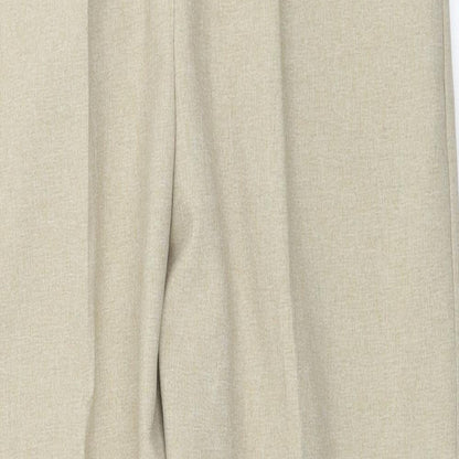 Womens UK Size 10 Preworn Regular Fit  Beige Trousers