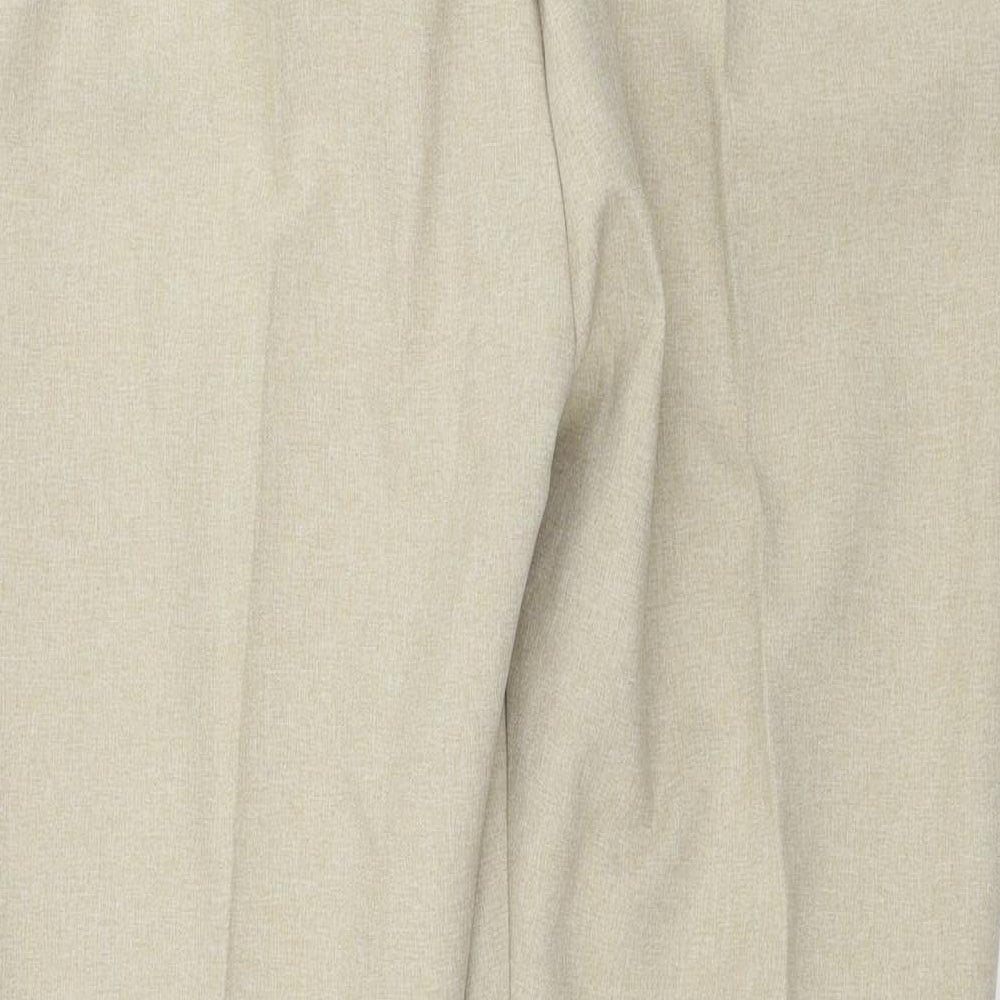 Womens UK Size 10 Preworn Regular Fit  Beige Trousers