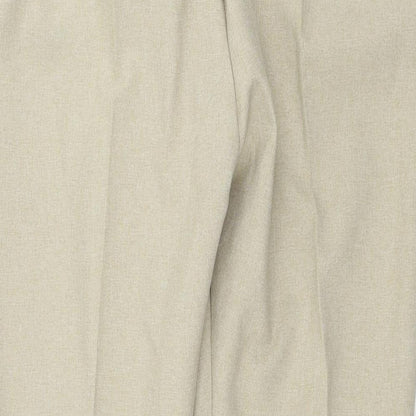 Womens UK Size 10 Preworn Regular Fit  Beige Trousers