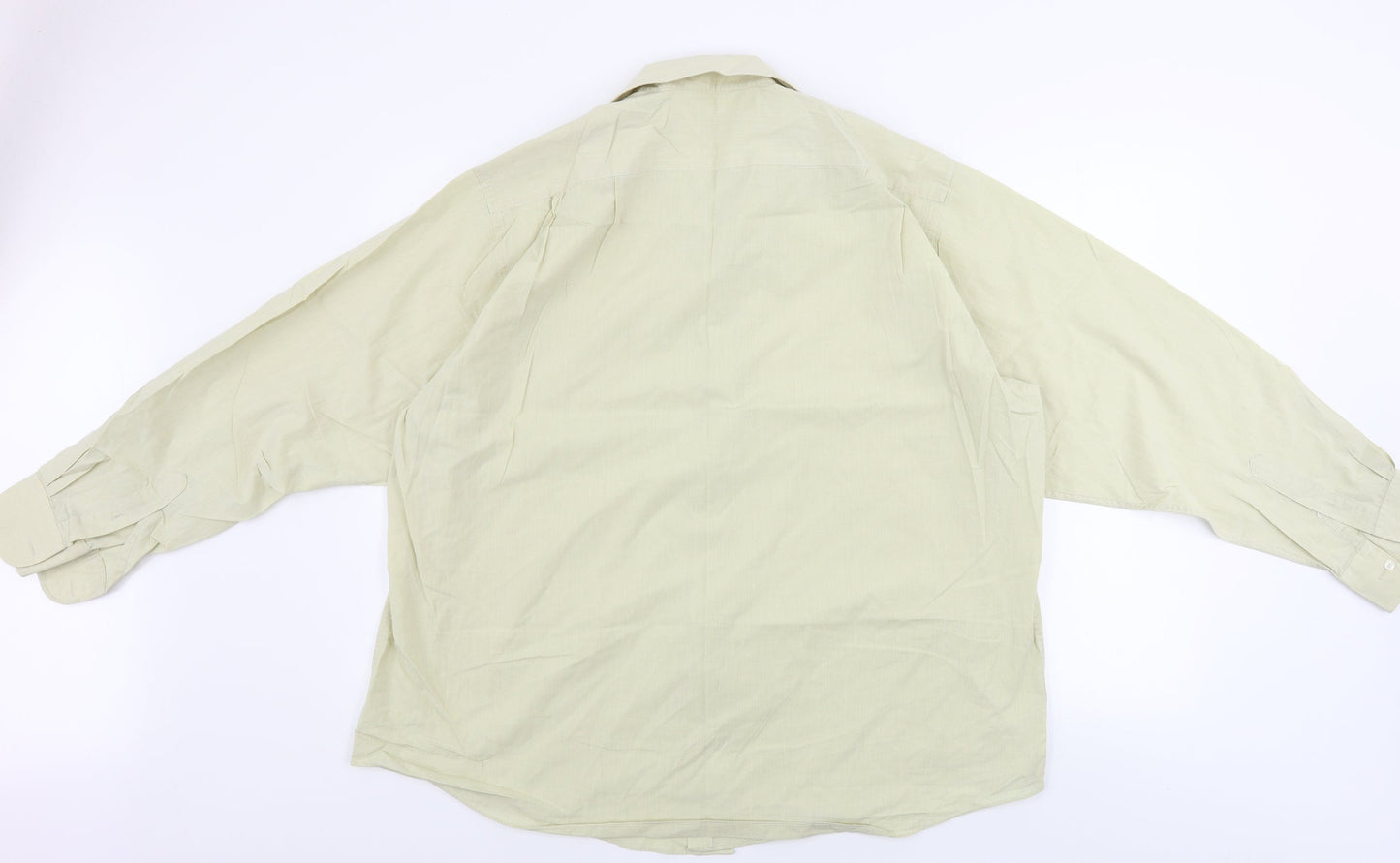 Mens UK Size 17 Piscador Beige  Button-Up Long Sleeve Casual Shirt