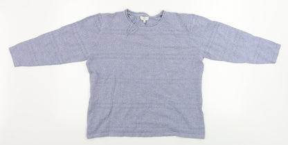 Womens UK Size M Country Casuals Blue Pullover Jumper