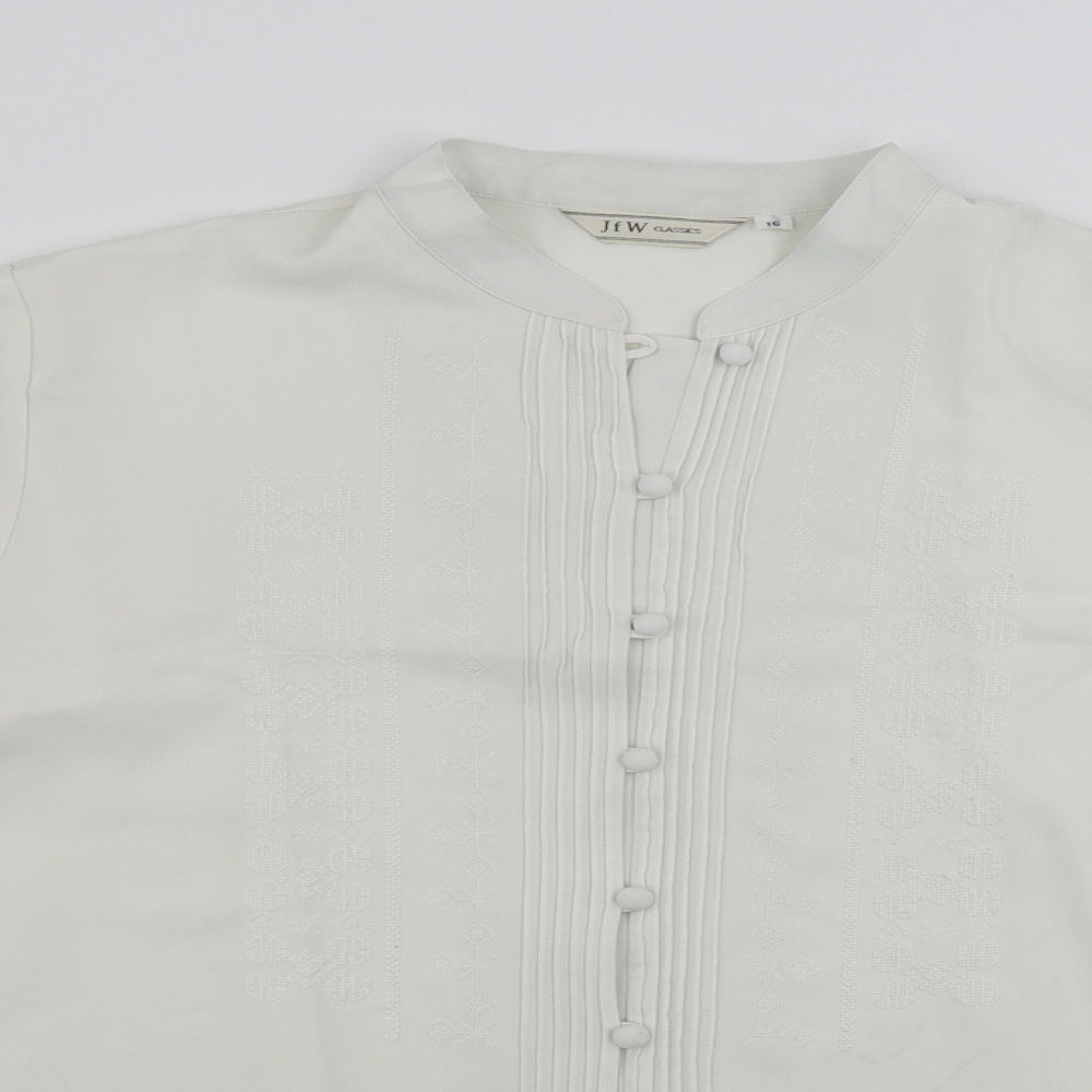 Womens UK Size 16 JFW Beige Basic Blouse