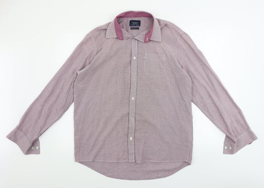 F&F  Mens Red Check   Button-Up Size 16.5