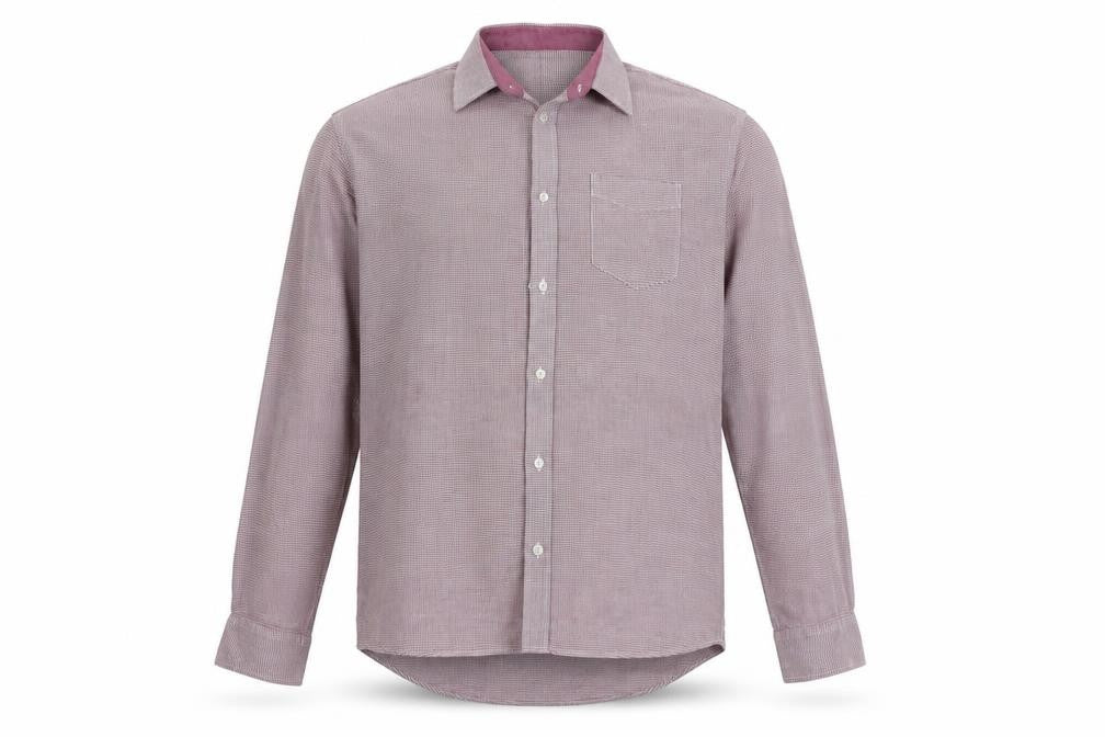 Mens UK Size 16.5 F&F Red  Button-Up Long Sleeve Casual Shirt