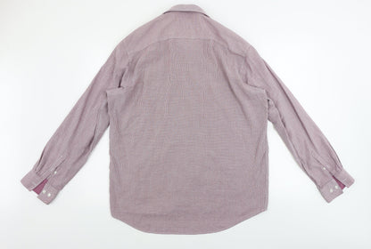 F&F  Mens Red Check   Button-Up Size 16.5