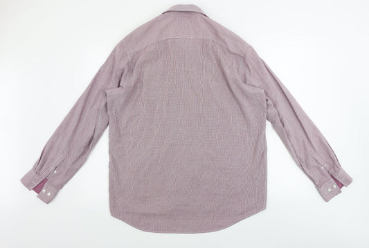 F&F  Mens Red Check   Button-Up Size 16.5