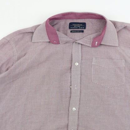 F&F  Mens Red Check   Button-Up Size 16.5