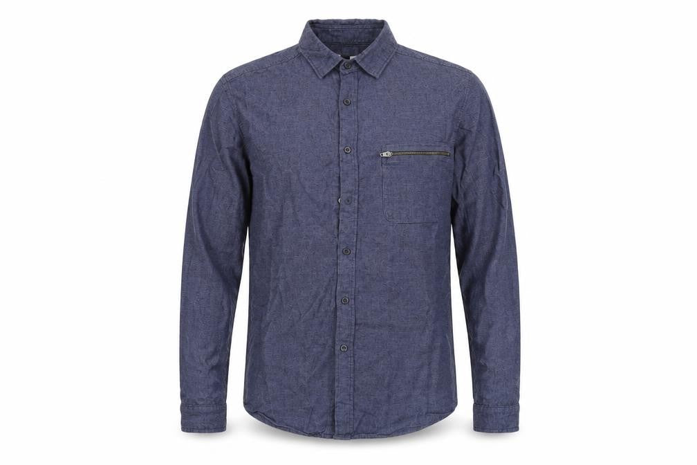 Mens UK Size M Topman Blue  Button-Up Long Sleeve Casual Shirt