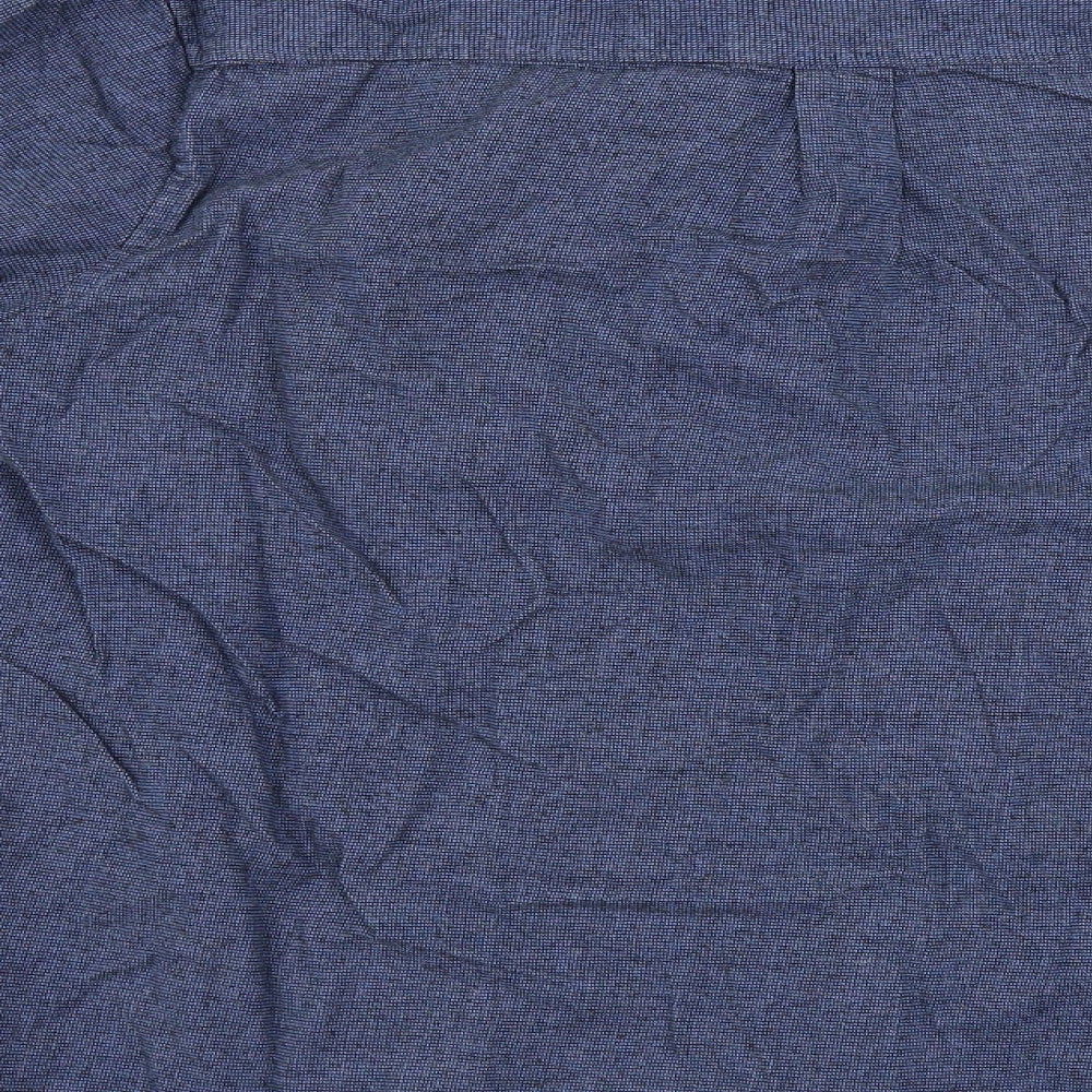 Topman  Mens Blue Check   Button-Up Size M