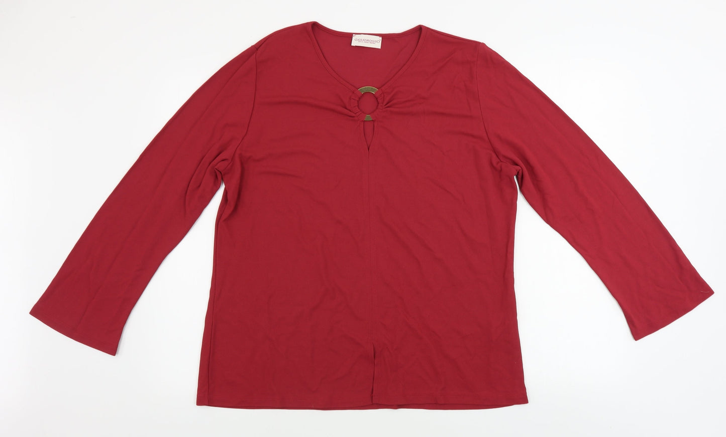Giglio Rosso  Womens Red   Basic Blouse Size L