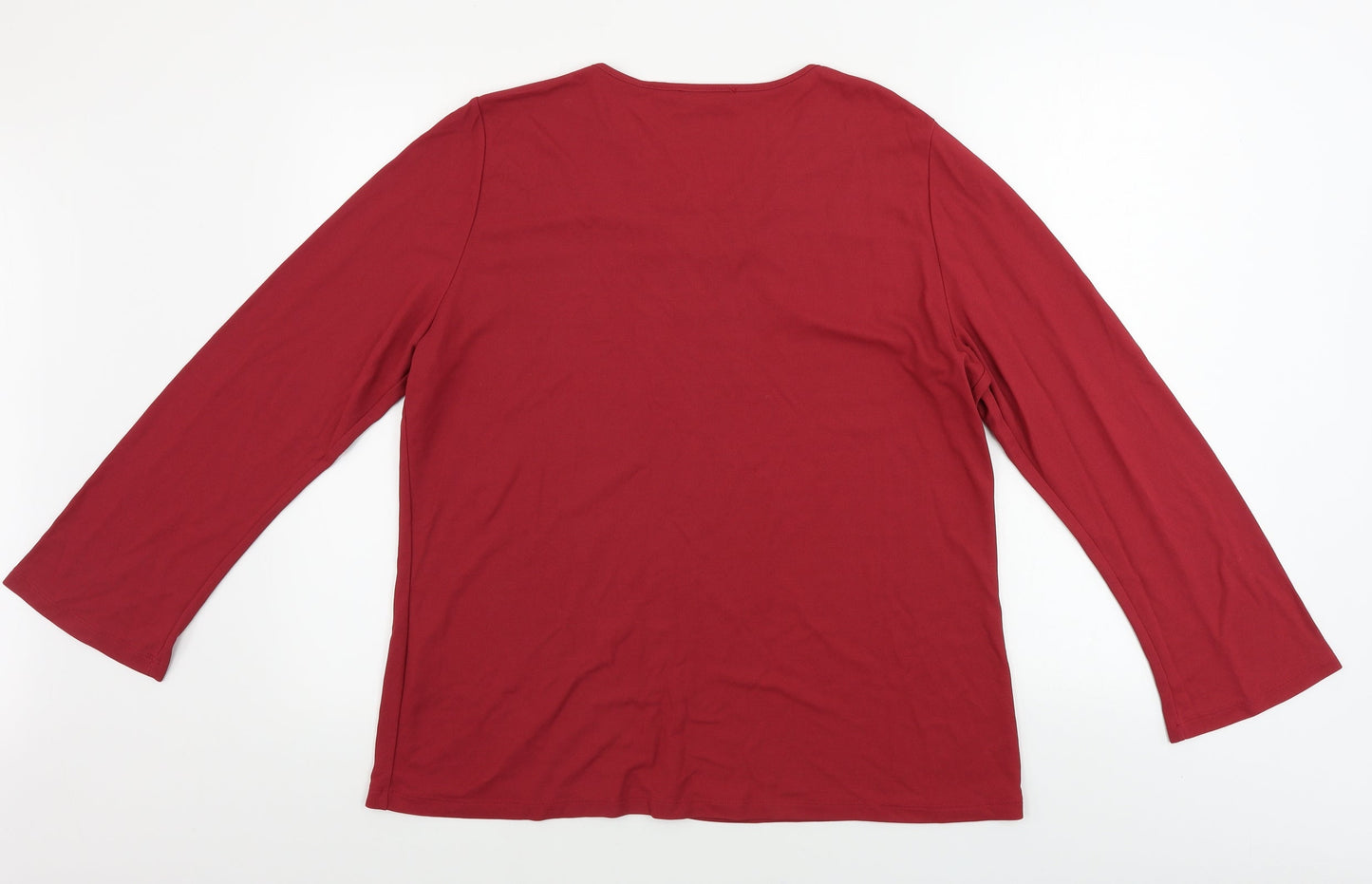 Giglio Rosso  Womens Red   Basic Blouse Size L