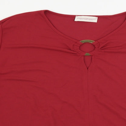 Giglio Rosso  Womens Red   Basic Blouse Size L