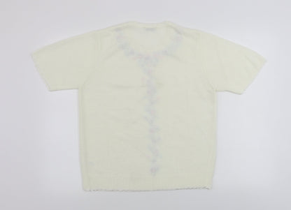 Littlewoods  Womens Beige Floral  Pullover Jumper Size 10