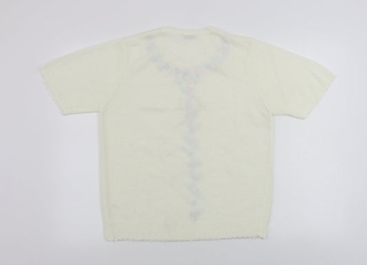 Littlewoods  Womens Beige Floral  Pullover Jumper Size 10