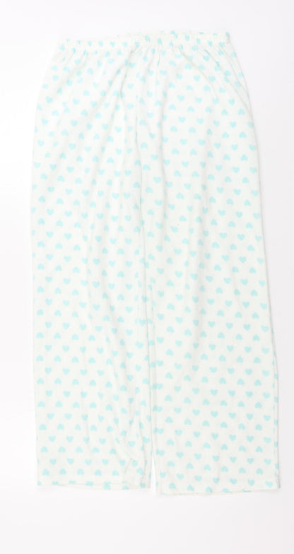 F&F  Womens White   Sweatpants Trousers Size 14 L26 in