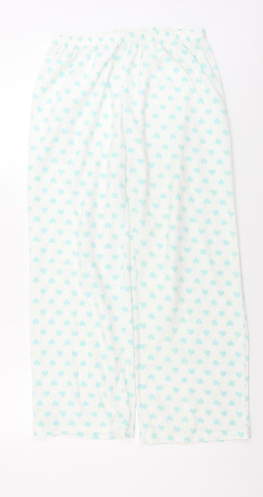 F&F  Womens White   Sweatpants Trousers Size 14 L26 in