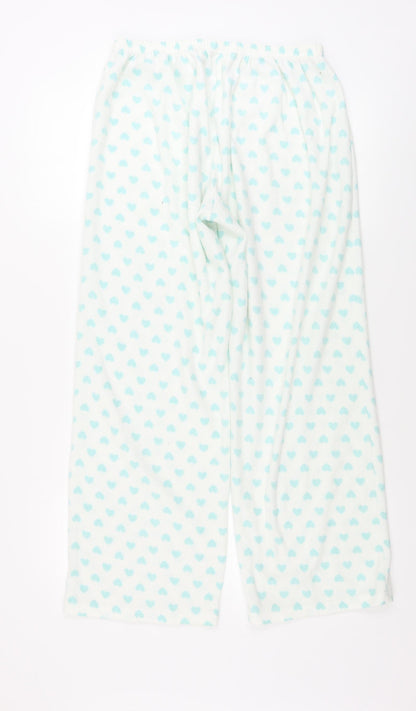 F&F  Womens White   Sweatpants Trousers Size 14 L26 in