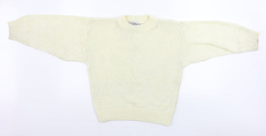 Rush Womens Beige   Pullover Jumper Size 4
