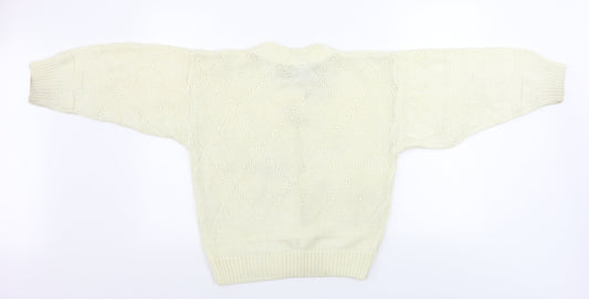 Rush Womens Beige   Pullover Jumper Size 4