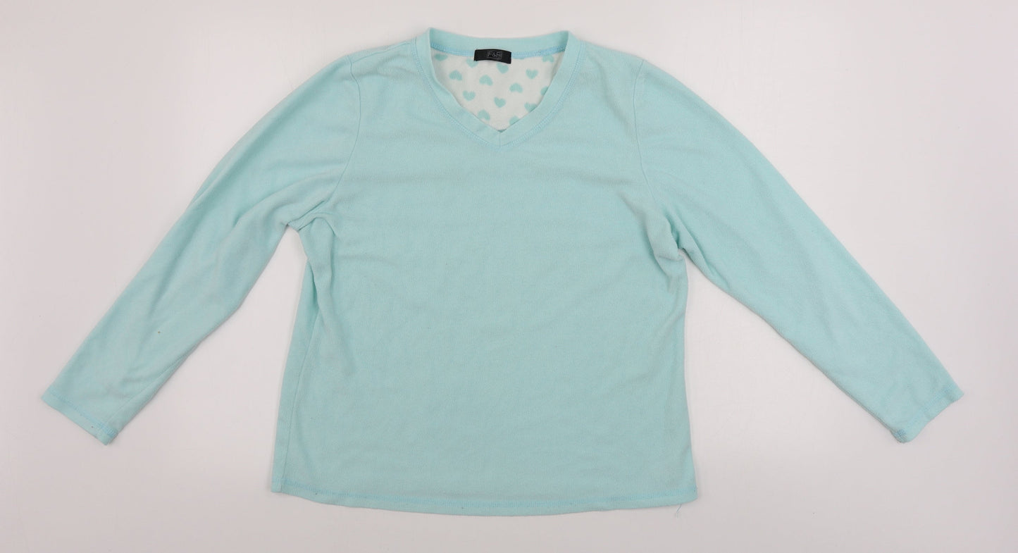 F&F  Womens Blue   Henley Jumper Size 12