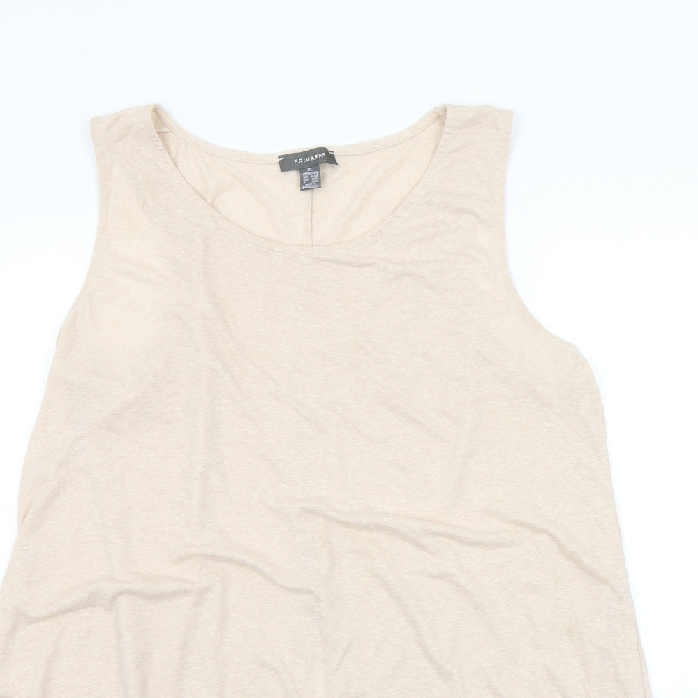 Primark Womens Beige Houndstooth  T-Shirt Dress  Size XL