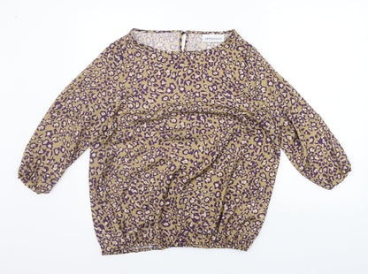 Womens UK Size 12 Artigiano Beige Basic Blouse