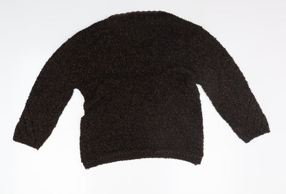 tayberry Womens Brown   Henley Jumper Size L