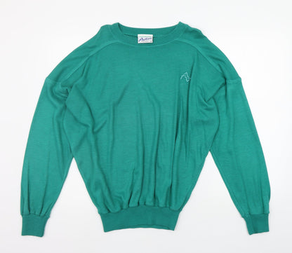 GREENWOODS Womens Green   Pullover Jumper Size M