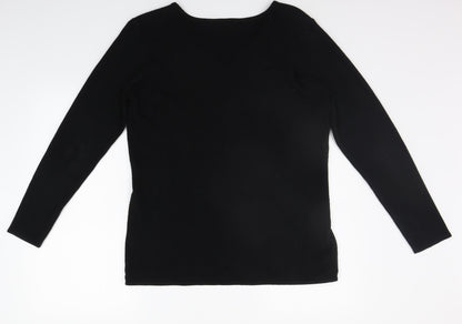 Esence Womens Black   Pullover Jumper Size 16